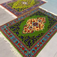فرش دستباف کف ساده سبز (بساک کرج هستیم )|فرش|تهران, شهرک غزالی|دیوار