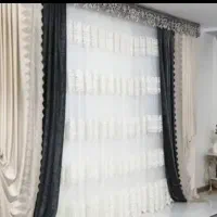 پرده با والان در حد نو
