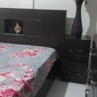 سرویس خواب ام دی اف تخت خواب دراور ومیز آرایش عسلی