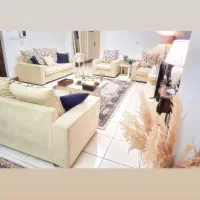 فروش مبل هفت نفره کارکرده به همراه جلو مبلی