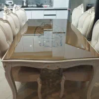 میز ناهار خوری ۲ در یک متر و شش عدد صندلی