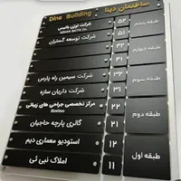 تابلو راهنمای طبقات ساختمان راهنما تجاری مسکونی|فروشگاه و مغازه|تهران, بهارستان|دیوار