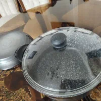 قابلمه و ماهیتابه چدن بازسازی شده و سرخکن نو