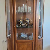 بوفه ویترین دکوری چوبی