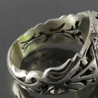 انگشتر زبرجد آفریقایی اصل همراه با 10 برلیان اصل|جواهرات|تهران, وردآورد|دیوار