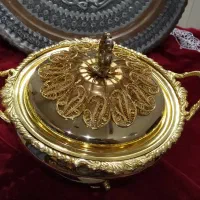 سوپ خوری برنجی قدیمی|کلکسیون اشیاء عتیقه|تهران, فردوس|دیوار