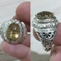 انگشتر سیترین فیروزه  توپاز  چندجواهر  اپال  یاقوت