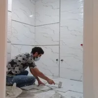کاشی کاری و سرامیک کاری با چسب ،کاشیکاری،خرده کاری