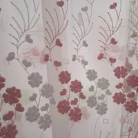 پرده حریر گلدوزی شده|پرده، رانر، رومیزی|تهران, وردآورد|دیوار