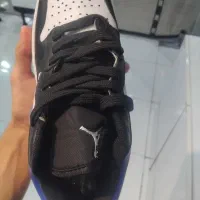 کفش Jordan Low استایل خاص، ترکیب مشکی، سفید و آبی
