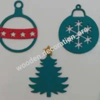 آویزهای چوبی درخت کاج|صنایع دستی و سایر لوازم تزئینی|تهران, مجیدیه|دیوار