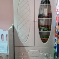 سرویس خواب کودک تخت و کمد و تشک بسیار تمیز