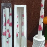 شمع قلمی ۲۰ سانت|صنایع دستی و سایر لوازم تزئینی|کیاشهر, |دیوار