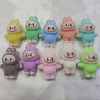 لبوبو مینی مخملی دارای رنگ هاس مختلف بدلیجات