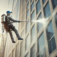 شستشوی نما به وسیله واترجت و مواد نانو بدون داربست