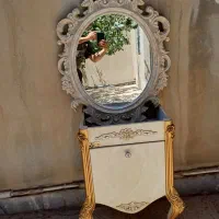 روشویی با آینه و سرامیک