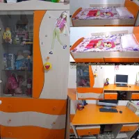 ست کامل تخت میز تحریر و کمد