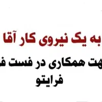 نیروی کار آقا جهت همکاری در فست فود فرایتو