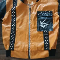 کاپشن چرم مناسب سن  ۶ تا ۸ سال