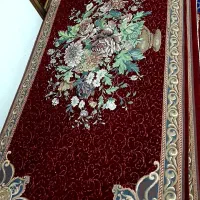 پشتی دونفره طرح گلدانی