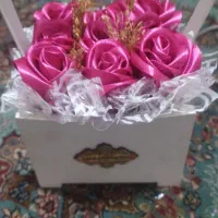 گل جاودان با روبان|گل مصنوعی|کرمان, |دیوار