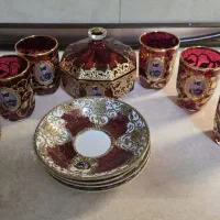 استکان نعلبکی گل برجسته ناصرالدین شاهی|صنایع دستی و سایر لوازم تزئینی|تهران, تهرانپارس غربی|دیوار