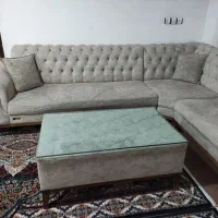 مبل L طرح چستر و میز تلویزیون|مبلمان خانگی و میز عسلی|سقز, |دیوار