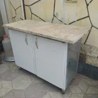 کابینت دو درب با سنگ مرمر