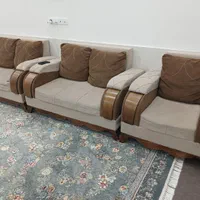 فروش یکدست مبل ۷نفره پارچه ترک سالم و محکم|مبلمان خانگی و میز عسلی|آزادشهر, |دیوار
