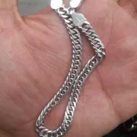 زنجیر و دستبند نقره ۹۲۵ ایتالیا