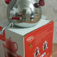 کتری استیل شیردار کف چدن