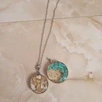 پلاک دوعدد با زنجیر رزینی
