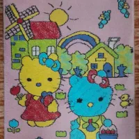 فرش ۴ متری و پادری طرح کیتی اتاق کودک|فرش|رشت, معلولین|دیوار