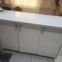 یک عدد کابینت جزیره ام دی اف سفید سه در