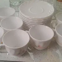 فنجان و نعلبکی ارکوپال مدل الیزه اصل فرانسه