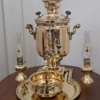 سماور  زغالی صد ساله نیکلایی روسیه نوع|سماور، چای‌ساز، قهوه‌ساز|اردبیل, |دیوار