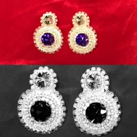 گوشواره های جواهر دوزی