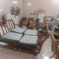 مبل راحتی چوب روس