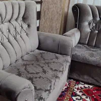 یک دست مبل راحتی با میز + روکش مبل سلطنتی|مبلمان خانگی و میز عسلی|اهر, |دیوار