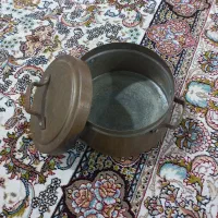 قابلمه مسی قدیمی سنگین بسیارمقاوم|ظروف پخت‌وپز|بهارستان, |دیوار