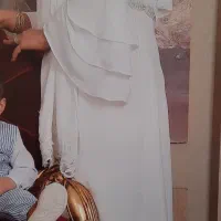 مانتو محضر مجلسی بلند باست شلوار و شال کار دست