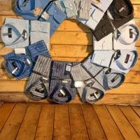 پیراهن راه راه جعبه ای