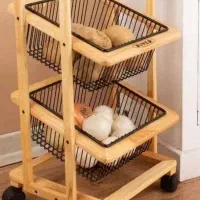 تولیدی سبد سیب زمینی کف چوب