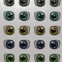 چشم های رزینی عروسک،از 4 میل تا 15 میل موجود است.|اسباببازی|رشت, پیرسرا|دیوار