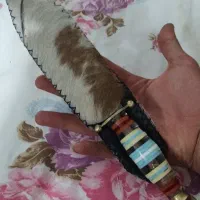 ویژه-فروش فوری چاقوی دست‌ساز زنجان - چرم گاومیش