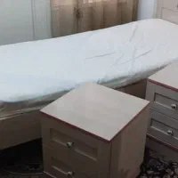 تشک تک نفره نوجوان همراه محافظ تشک  در حد نو