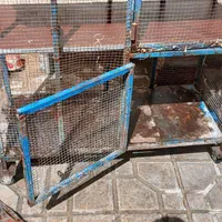 قفس سالم و تمیز .و دو طبقه  و چرخ دار|پرنده|شیراز, سعدیه شمالی|دیوار