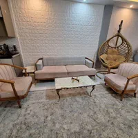 مبلمان ۵نفره با کاناپه تخت شو