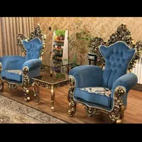 مبل ۷نفره مصری سلطنتی کلاسیک تمام چوب(پیچک)|مبلمان خانگی و میز عسلی|گلستان (تهران), |دیوار