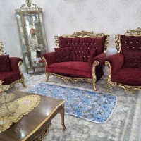 مبل سلطنتی 7نفره چوب راش|مبلمان خانگی و میز عسلی|ازنا, |دیوار